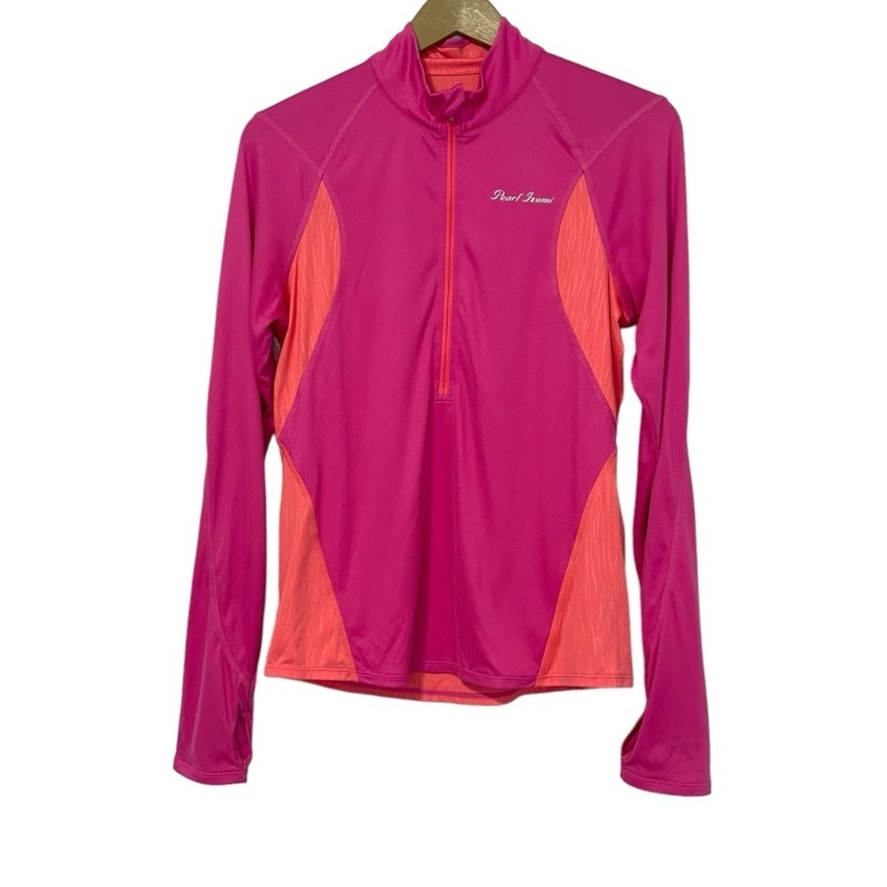 Pearl Izumi‎ Pink Orange 1/2 Zip Cycling Lightweight Activewear Jacket Medium